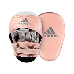 Speed Training Curved Focus MItts - Clear Orange/Silver