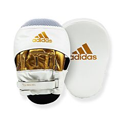 Speed Training Curved Focus MItts - White/Gold