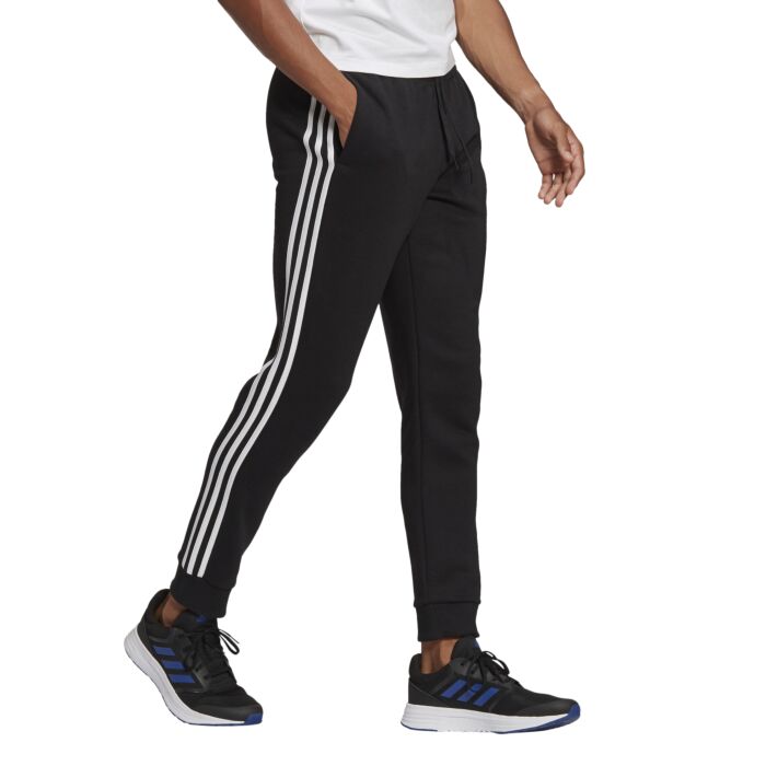 Essentials Fleece Tapered Cuff 3-Stripes Pants Teamsports