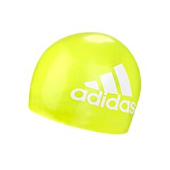 Silicone Graphic Swim Cap - Yellow/White