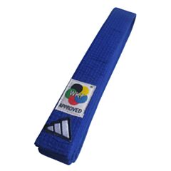 Elite Karate Belt with WKF Logo - Blue