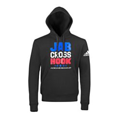Jab Cross Hook Hoody - Black/White