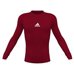Youth Techfit Longsleeve Compression Top - Burgundy