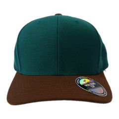 Woolblend - Forest Green/Chocolate